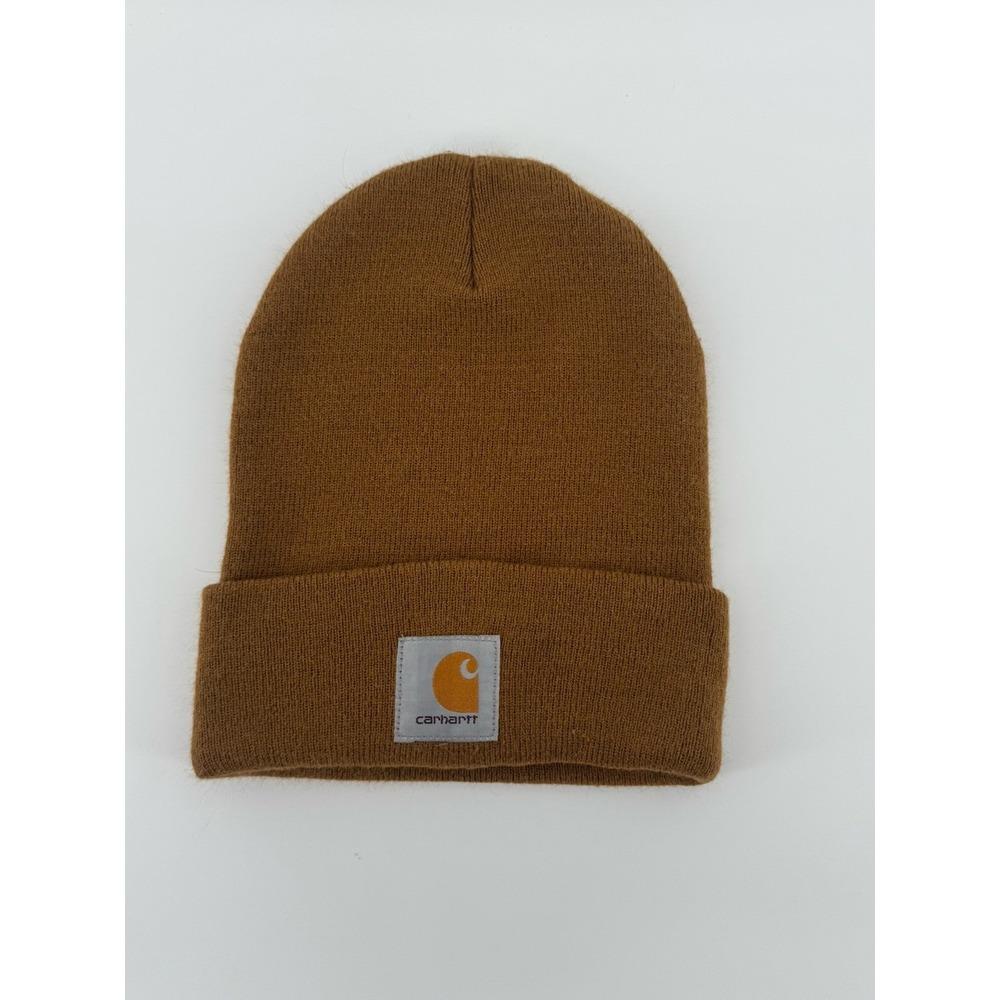 Carhartt‎ A18 Men's Acrylic Watch Hat Beanie Knit Cap Winter Hat Brown